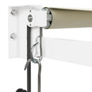 vidaXL krémszínű automata behúzható napellenző 3,5 x 2,5 m