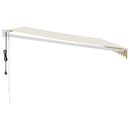 vidaXL krémszínű automata behúzható napellenző 4 x 3 m