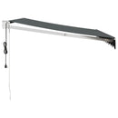 vidaXL antracitszürke automata behúzható napellenző 3,5 x 2,5 m