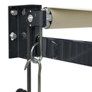 vidaXL krémszínű automata behúzható napellenző 3 x 2,5 m