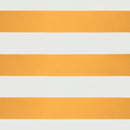 vidaXL sárga-fehér automata behúzható napellenző 3 x 2,5 m