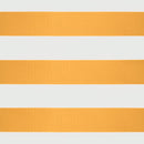 vidaXL sárga-fehér automata behúzható napellenző 5 x 3 m