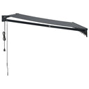 vidaXL antracitszürke automata behúzható napellenző 3,5 x 2,5 m