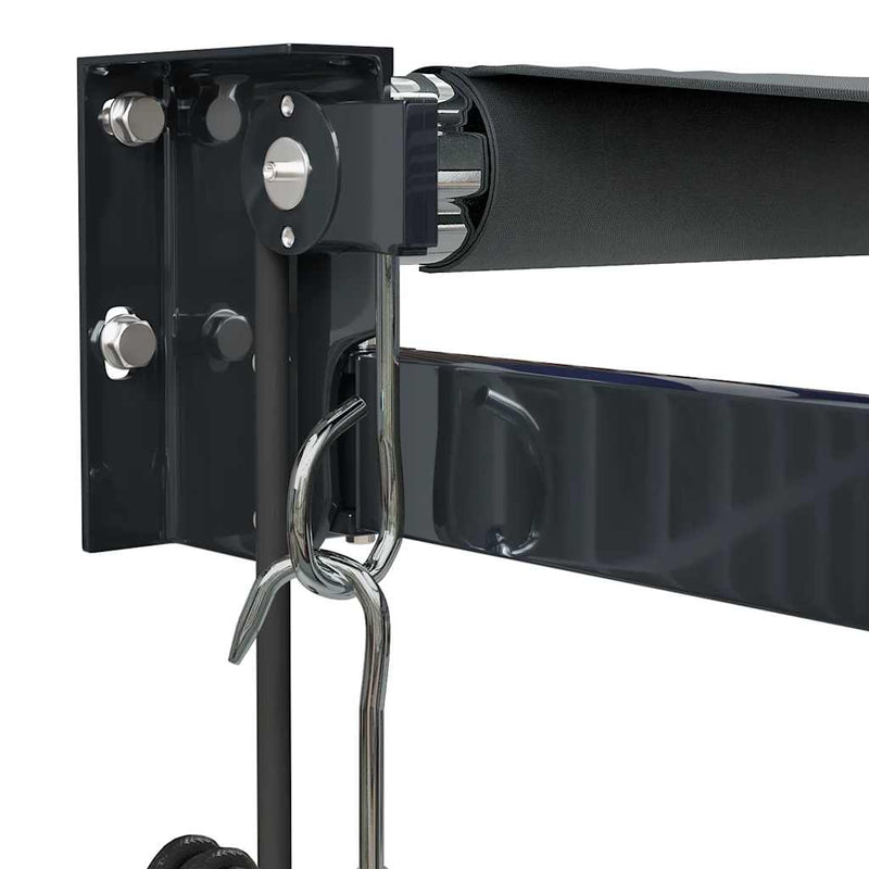 vidaXL antracitszürke automata behúzható napellenző 4,5 x 3 m