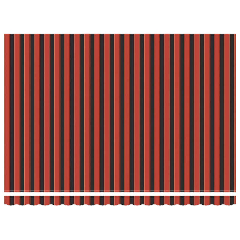 vidaXL narancssárga-barna automata behúzható napellenző 4,5 x 3 m