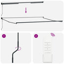 vidaXL narancssárga-barna automata behúzható napellenző 4,5 x 3 m