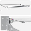 vidaXL narancssárga-barna automata behúzható napellenző 4,5 x 3 m