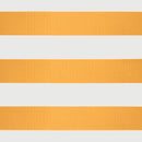 vidaXL sárga-fehér szövet és alumínium behúzható napellenző 3,5x2,5 m