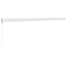 vidaXL sárga-fehér szövet és alumínium behúzható napellenző 5 x 3 m