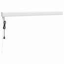 vidaXL sárga-fehér szövet és alumínium behúzható napellenző 3 x 2,5 m