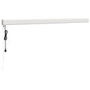 vidaXL sárga-fehér szövet és alumínium behúzható napellenző 4,5 x 3 m