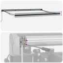 vidaXL krémszínű szövet és alumínium behúzható napellenző 4 x 3 m