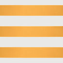 vidaXL sárga-fehér szövet és alumínium behúzható napellenző 3,5x2,5 m