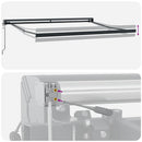 vidaXL narancs-barna szövet és alumínium behúzható napellenző 3x2,5 m