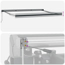 vidaXL narancs-barna szövet és alumínium behúzható napellenző 3x2,5 m