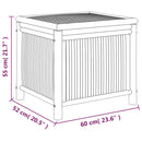 vidaXL bambusz kerti tárolóláda 60 x 52 x 55 cm