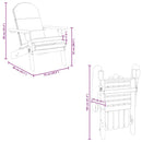 vidaXL tömör akácfa Adirondack kerti szék párnával