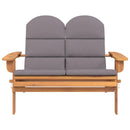 vidaXL tömör akácfa Adirondack kerti pad párnával