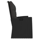 vidaXL fekete polyrattan dönthető kerti pad párnával 173 cm