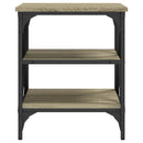 vidaXL 2 db sonoma tölgy színű szerelt fa kisasztal 40 x 42 x 50 cm