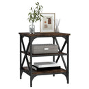 vidaXL füstös tölgy színű szerelt fa kisasztal 40 x 42 x 50 cm