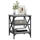 vidaXL szürke sonoma színű szerelt fa kisasztal 40 x 42 x 50 cm