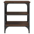 vidaXL 2 db barna tölgy színű szerelt fa kisasztal 40 x 42 x 50 cm