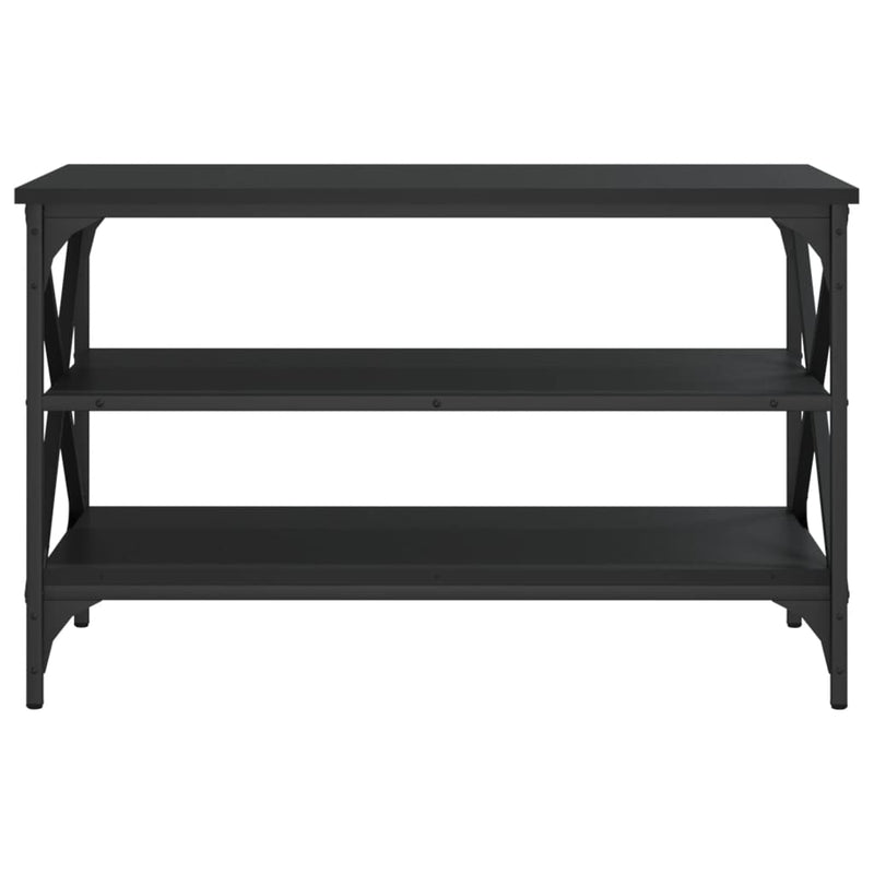 vidaXL fekete szerelt fa TV-szekrény 80x40x50 cm