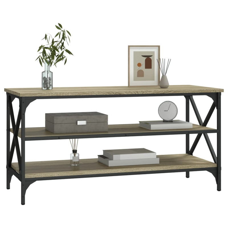 vidaXL sonoma tölgy színű szerelt fa fali TV-szekrény 100x40x50 cm