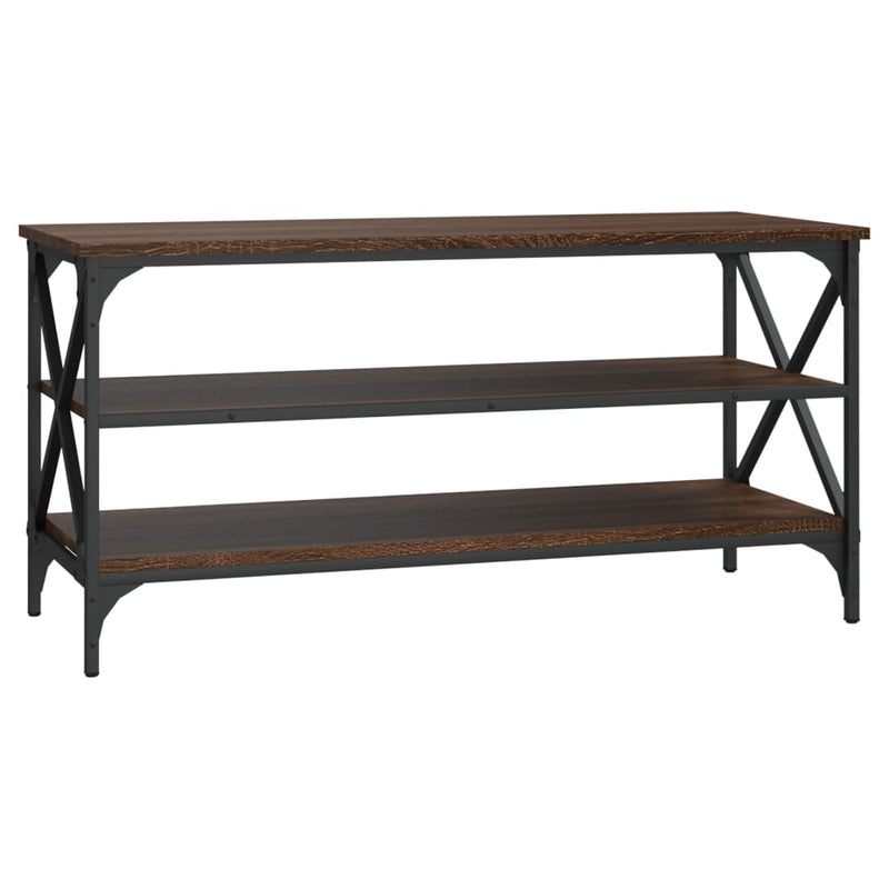 vidaXL barna tölgyszínű szerelt fa TV-szekrény 100x40x50 cm