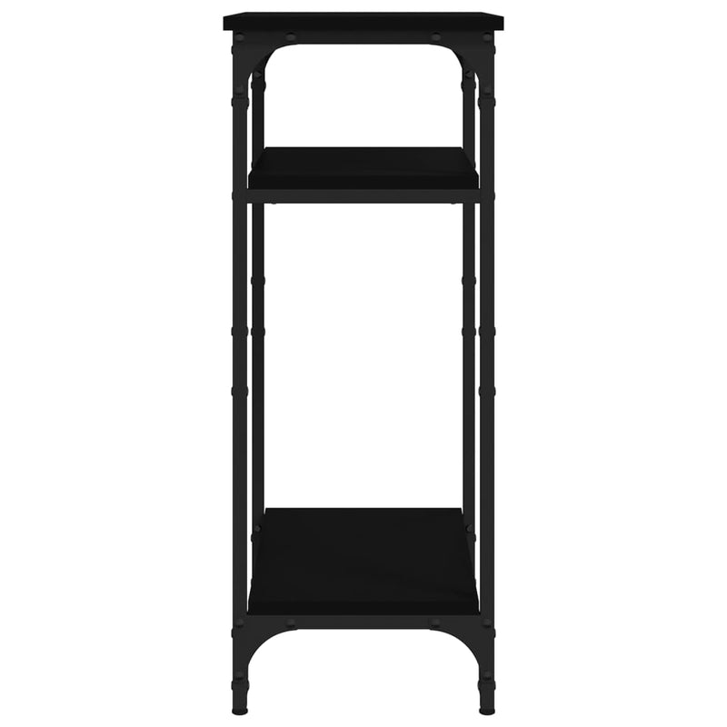 vidaXL fekete színű szerelt fa kisasztal 40 x 30 x 75 cm