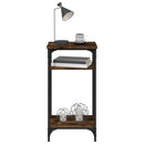 vidaXL füstös tölgy színű szerelt fa kisasztal 40 x 30 x 75 cm