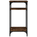 vidaXL füstös tölgy színű szerelt fa kisasztal 40 x 30 x 75 cm