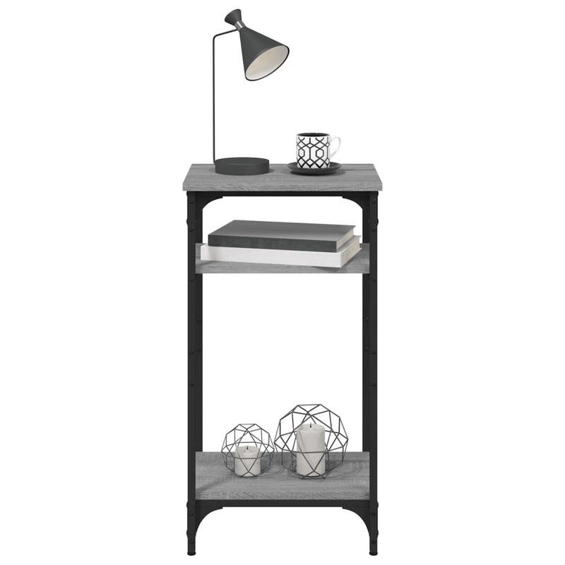vidaXL szürke sonoma színű szerelt fa kisasztal 40 x 30 x 75 cm