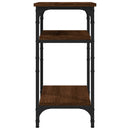 vidaXL barna tölgyszínű szerelt fa kisasztal 35 x 30 x 60 cm