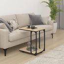 vidaXL sonoma tölgy szerelt fa kisasztal kerekekkel 50 x 35 x 55,5 cm