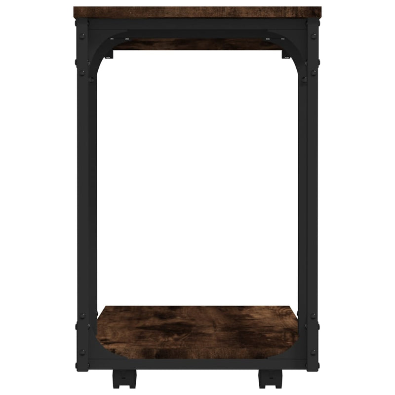 vidaXL füstös tölgy színű szerelt fa keres kisasztal 50 x 35 x 55,5 cm