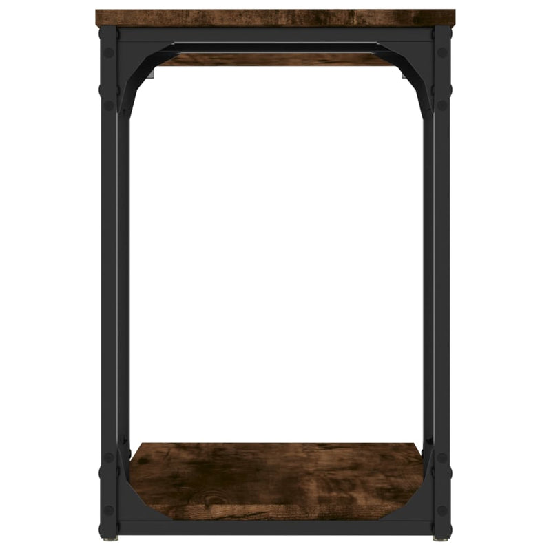 vidaXL füstös tölgy színű szerelt fa kisasztal 50 x 35 x 52 cm