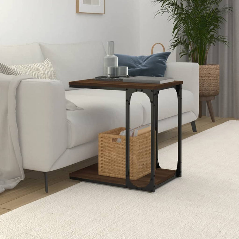 vidaXL barna tölgyszínű szerelt fa kisszekrény 50 x 35 x 52 cm