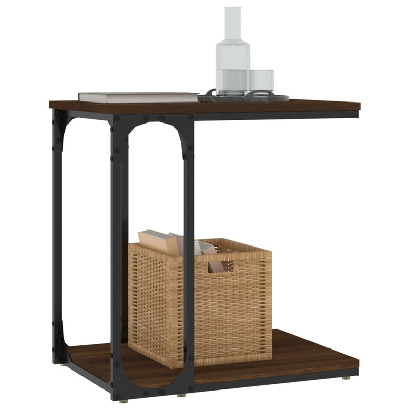 vidaXL barna tölgyszínű szerelt fa kisszekrény 50 x 35 x 52 cm