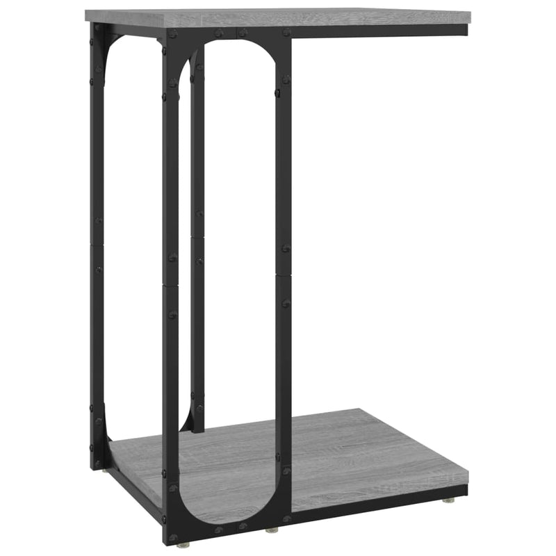 vidaXL szürke sonoma színű szerelt fa kisasztal 40 x 30 x 60 cm