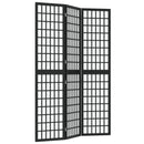 vidaXL 3 paneles fekete japán stílusú összecsukható paraván 120x170 cm