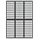vidaXL 3 paneles fekete japán stílusú összecsukható paraván 120x170 cm