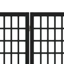 vidaXL 4 paneles fekete japán stílusú összecsukható paraván 160x170 cm