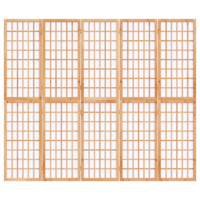 vidaXL 5-paneles japán stílusú összecsukható paraván 200 x 170 cm