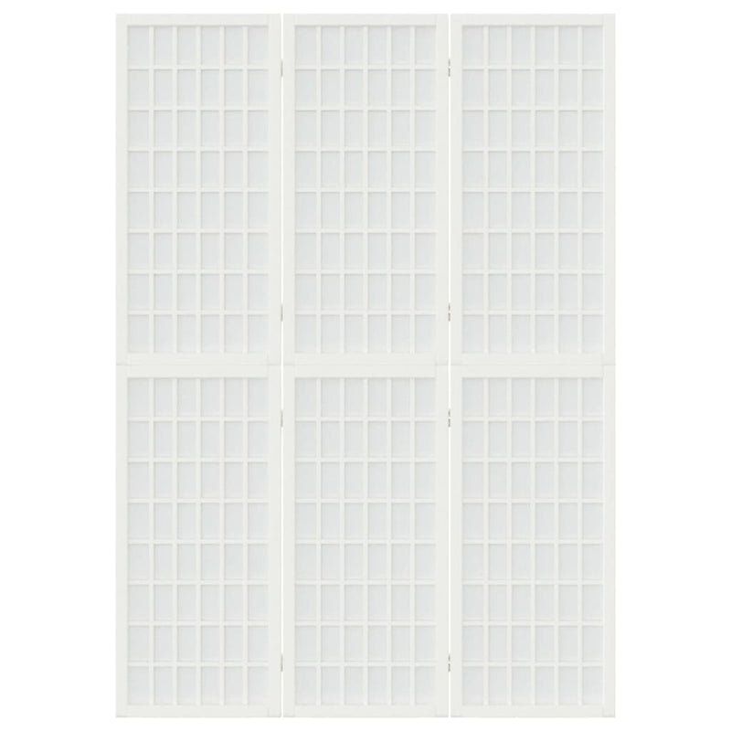 vidaXL 3-paneles fehér japán stílusú összecsukható paraván 120x170 cm
