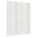 vidaXL 4 paneles fehér japán stílusú összecsukható paraván 160x170 cm