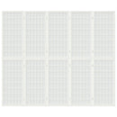 vidaXL 5 paneles fehér japán stílusú összecsukható paraván 200x170 cm