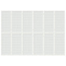 vidaXL 6-paneles fehér japán stílusú összecsukható paraván 240x170 cm