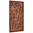 vidaXL levélmintás corten acél kerti faldísz 105 x 55 cm